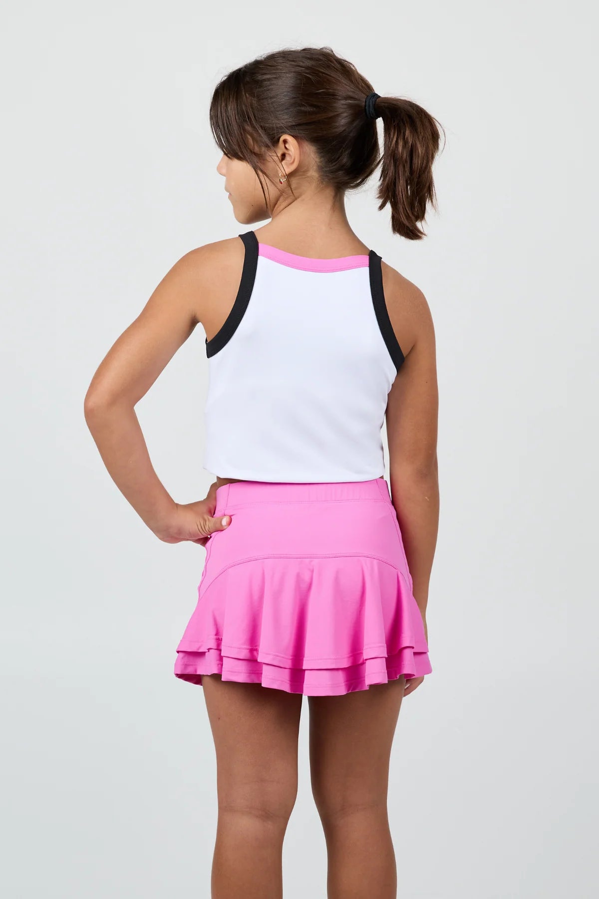 Sofibella Girl's Ruffle Skort - Pinkology 4075