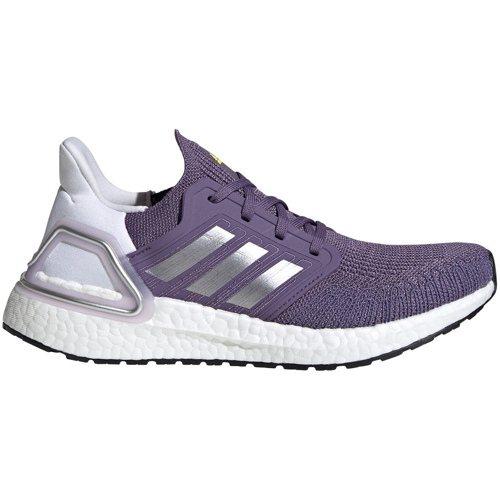 adidas Women's Ultraboost 20 10 Purple/Silver/White adidas Women's Ultraboost 20 10 Purple/Silver/White