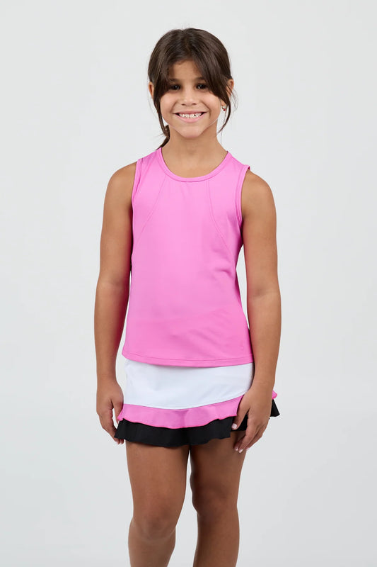 Sofibella Girl's Ace Tank - Pinkology 4062