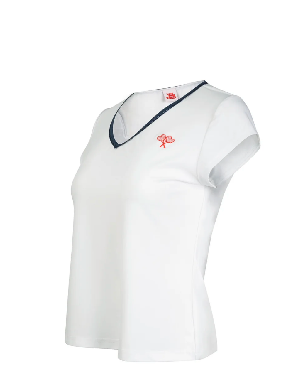 Love All Tennis Kate Classic Top White/ Navy