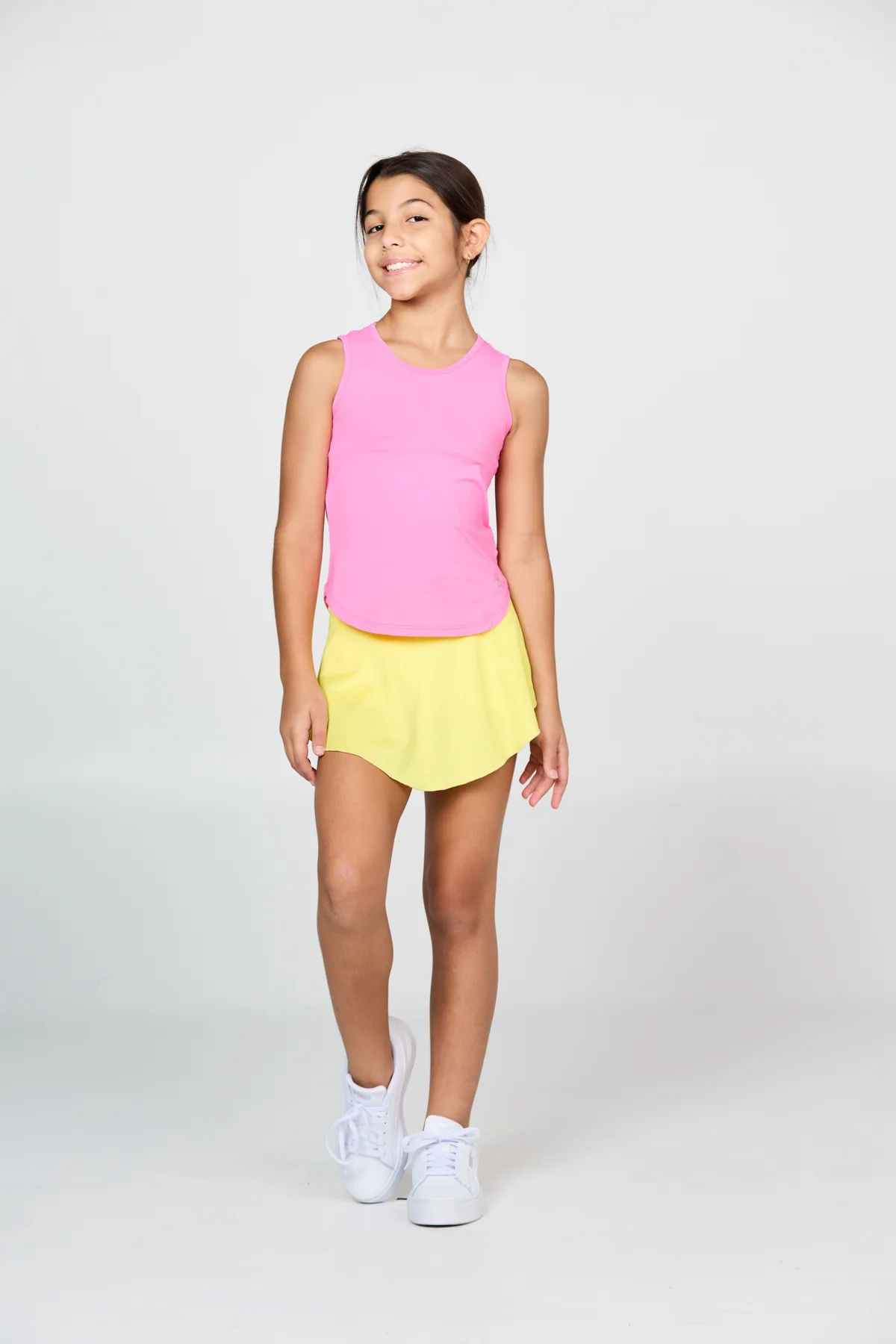 Sofibella Girls Tank 4004 White/Pink