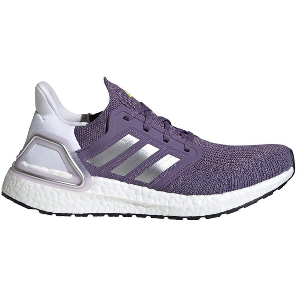 adidas Women's Ultraboost 20 10 Purple/Silver/White