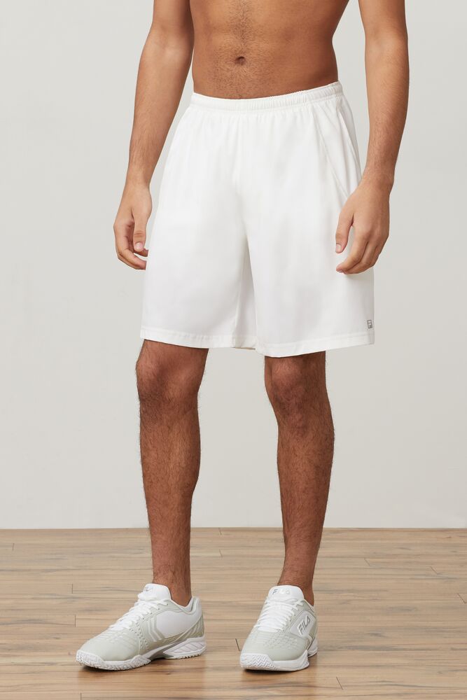 Mens white fila shorts online