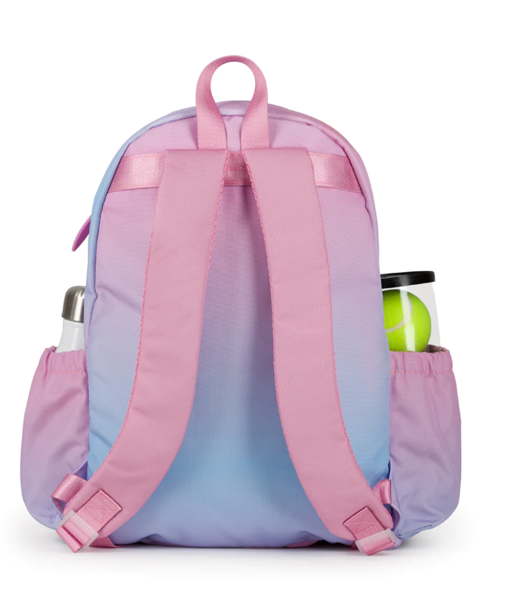 Ame & Lulu Big Love Tennis Backpack BLTBP259 Pink & Blue
